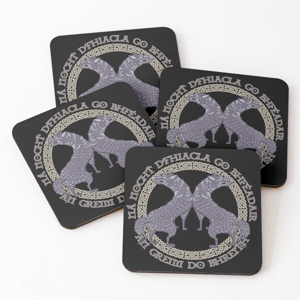 Item preview, Don't Bare Your Teeth Until You Can Bite, Traditional Celtic Proverb Wolf Design, Celtic Gifts designed and sold by Proverbial Wisdom Design.