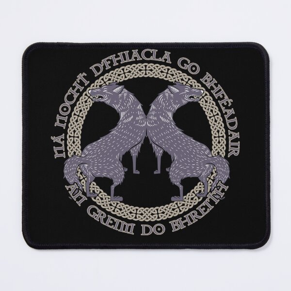 Item preview, Don't Bare Your Teeth Until You Can Bite, Traditional Celtic Proverb Wolf Design, Celtic Gifts designed and sold by Proverbial Wisdom Design.