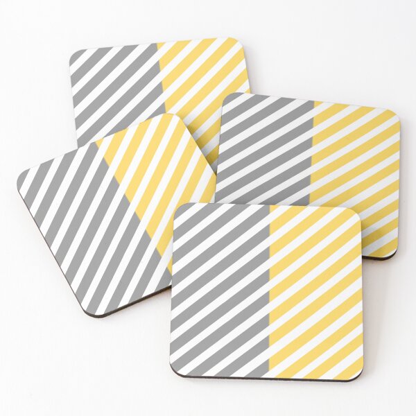 Item preview, Yellow and gray stripes fashionable cool pattern designed and sold by stayartsy07.