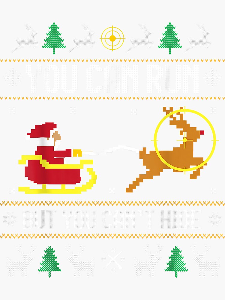  Santa Sleight Reindeer Duck Hunting Ugly Christmas