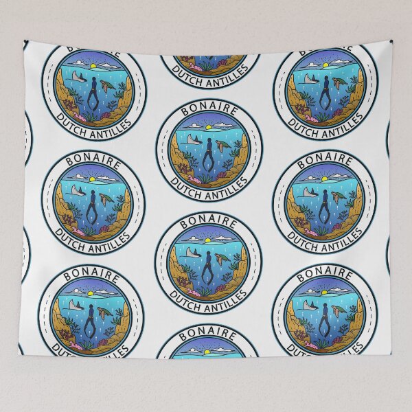 Item preview, Bonaire Dutch Antilles Scuba Badge designed and sold by KrisSidDesigns.