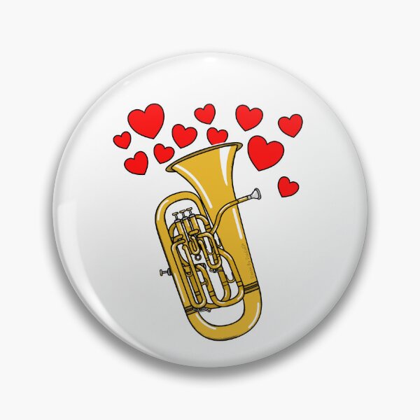 Item preview, Valentines Euphonium Teacher Euphoniumist Brass Player Wedding Musician designed and sold by doodlerob.