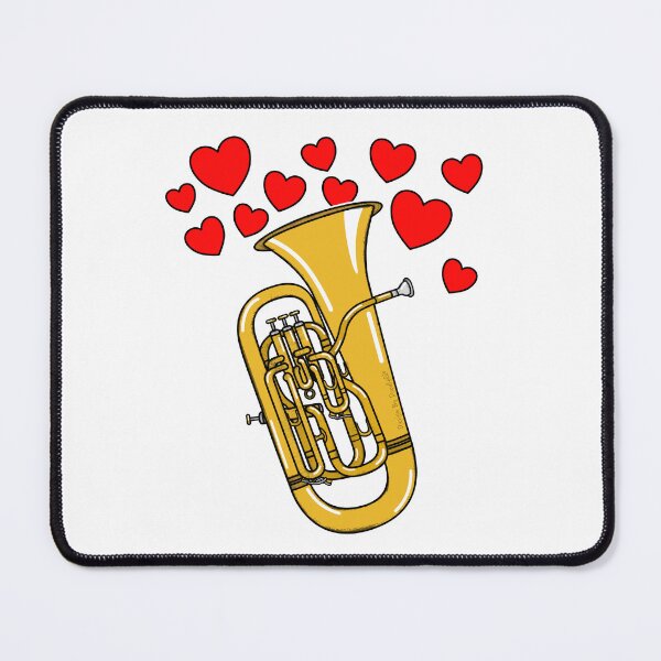 Item preview, Valentines Euphonium Teacher Euphoniumist Brass Player Wedding Musician designed and sold by doodlerob.