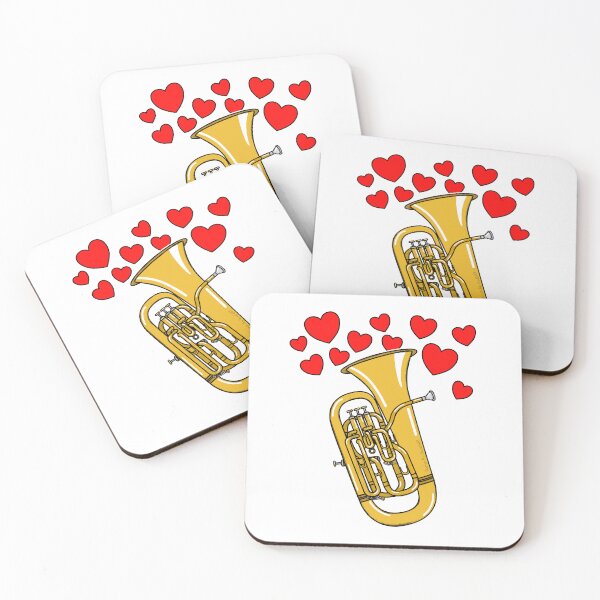 Item preview, Valentines Euphonium Teacher Euphoniumist Brass Player Wedding Musician designed and sold by doodlerob.