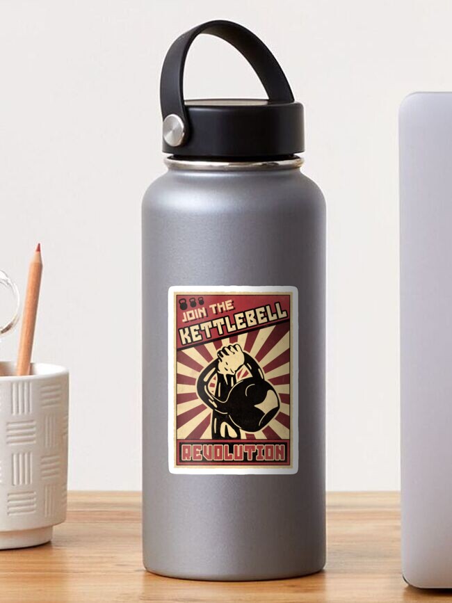 Thumbnail 1 of 3, Sticker, Kettlebell Revolution designed and sold by StudioNMdesign.