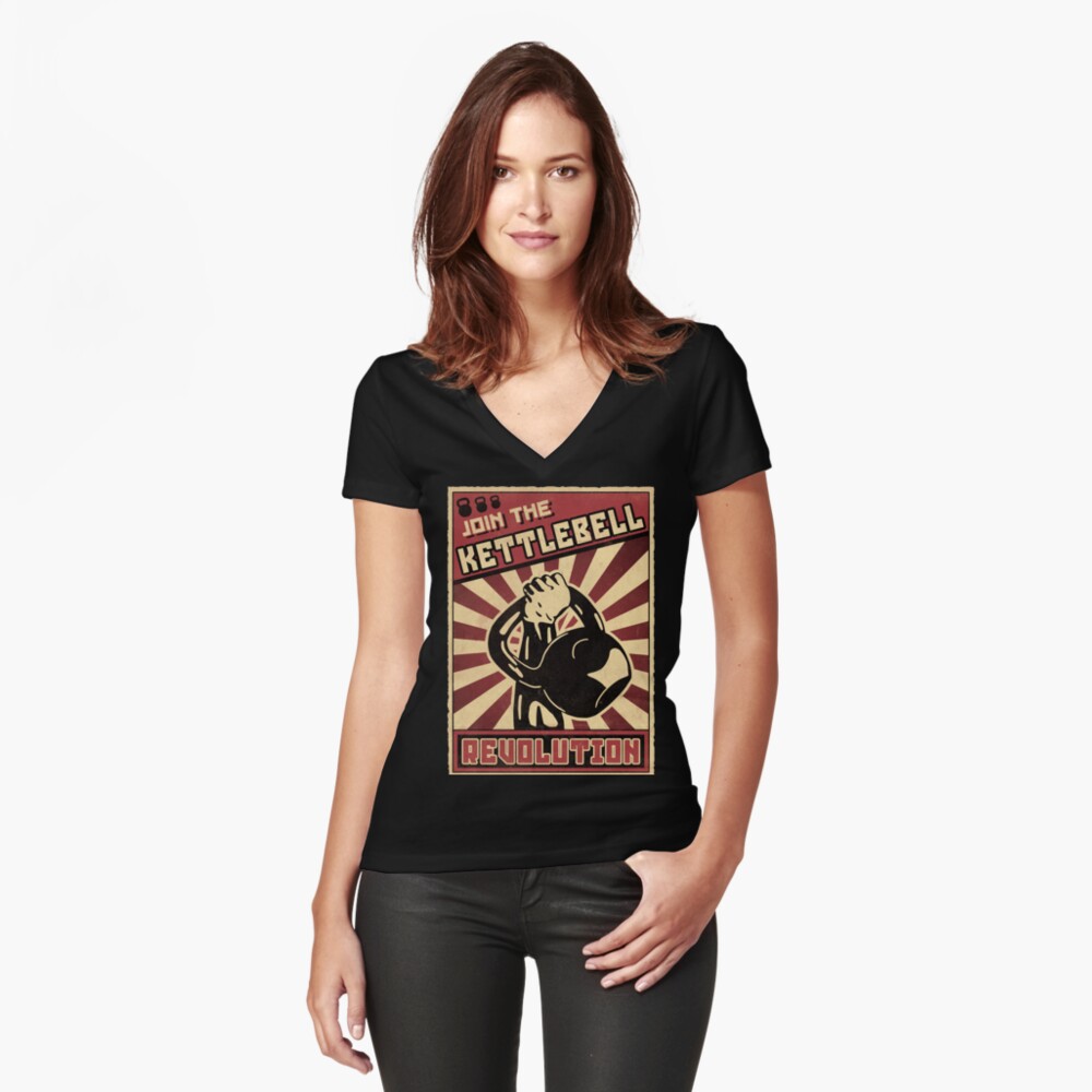Item preview, Fitted V-Neck T-Shirt designed and sold by StudioNMdesign.