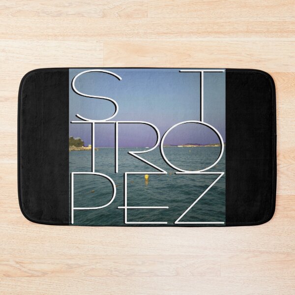 Item preview, St. Tropez, le Provence, at night with white text designed and sold by Robert Elfferich.