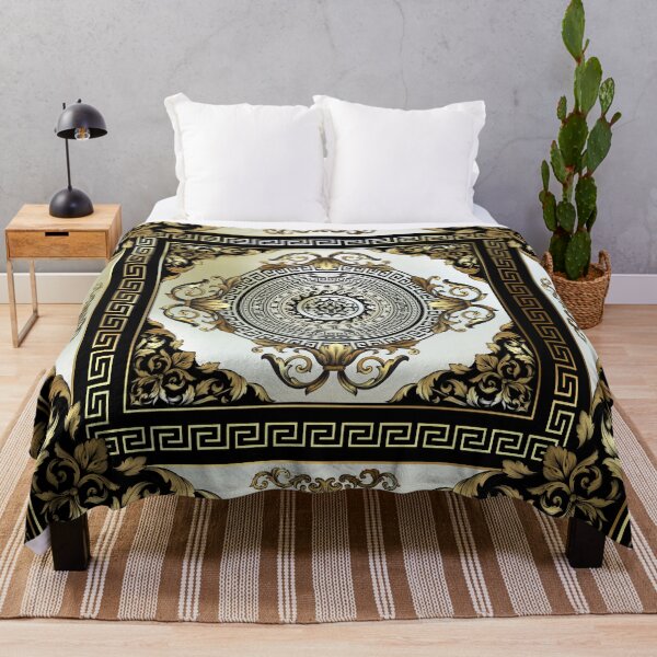Item preview, Ornate Baroque Cream Gold Black Greek Key 2 designed and sold by Yiorgos Designs.