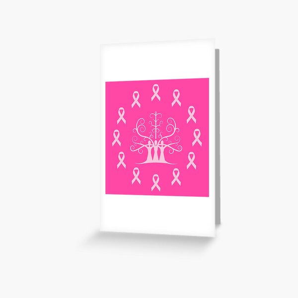 Breast Cancer Awareness Light Pink Ribbon Sisters Tree Of Life Poster for  Sale by SubtleSplit