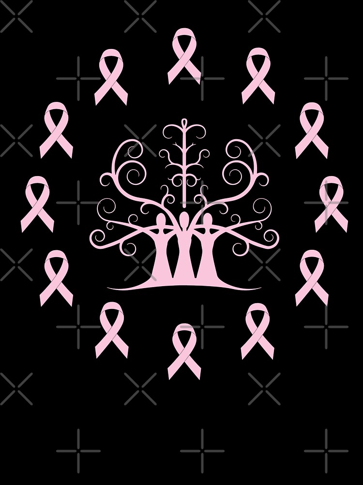 Breast Cancer Awareness Light Pink Ribbon Sisters Tree Of Life Kids  T-Shirt for Sale by SubtleSplit