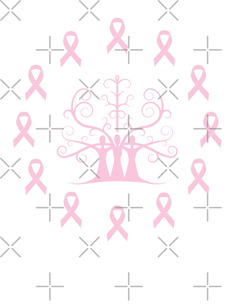 Breast Cancer Awareness Light Pink Ribbon Sisters Tree Of Life Kids  T-Shirt for Sale by SubtleSplit