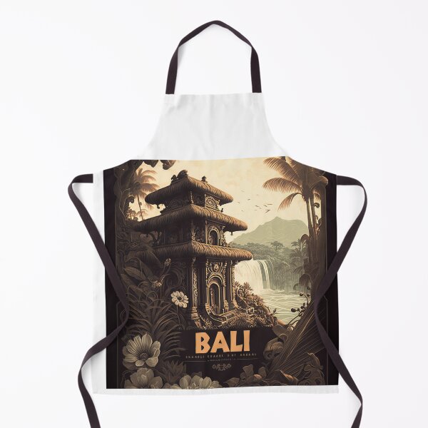 Item preview, Original art Vintage style Bali Travel Poster Print designed and sold by Charlies-Artbox.