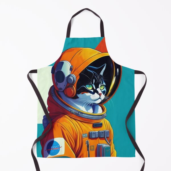 Item preview, Cool cat astronaut illustration in the space, colorful vibrant kitty digital art 5 designed and sold by vishalraifx.