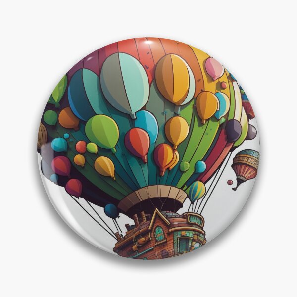Artikelvorschau, Ballonreise 2 | Bunte Cartoon-Reise entworfen und verkauft von Sunchaser World.