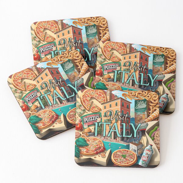 Item preview, Original art Vintage style Italy Travel Poster Print designed and sold by Charlies-Artbox.