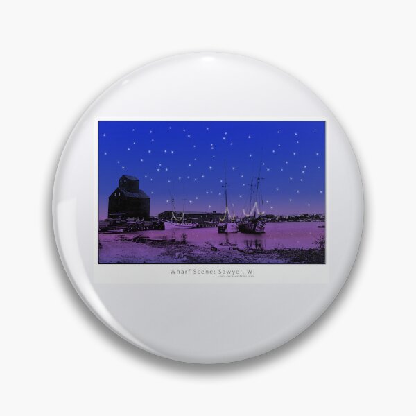 Item preview, Night Falls Over Historic Sturgeon Bay designed and sold by SBHistoricalSoc.