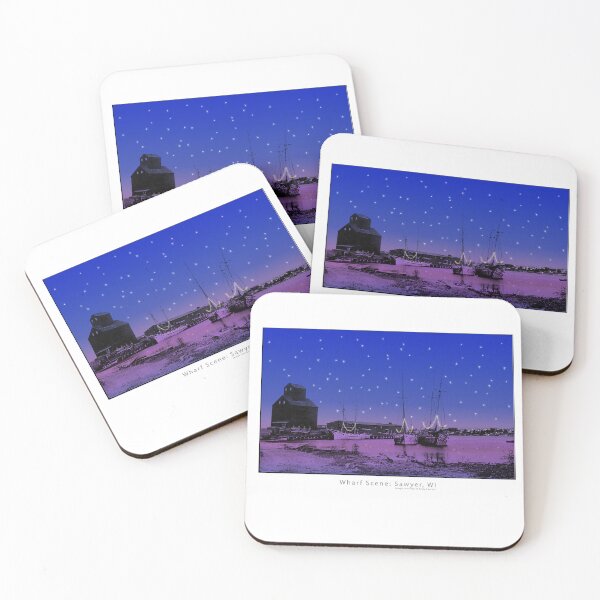 Item preview, Night Falls Over Historic Sturgeon Bay designed and sold by SBHistoricalSoc.