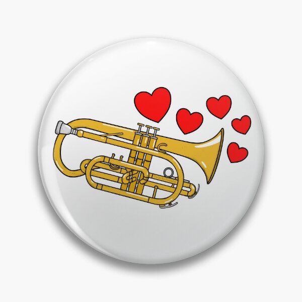 Item preview, Valentines Cornet Teacher Cornetist Brass Player Wedding Musician designed and sold by doodlerob.