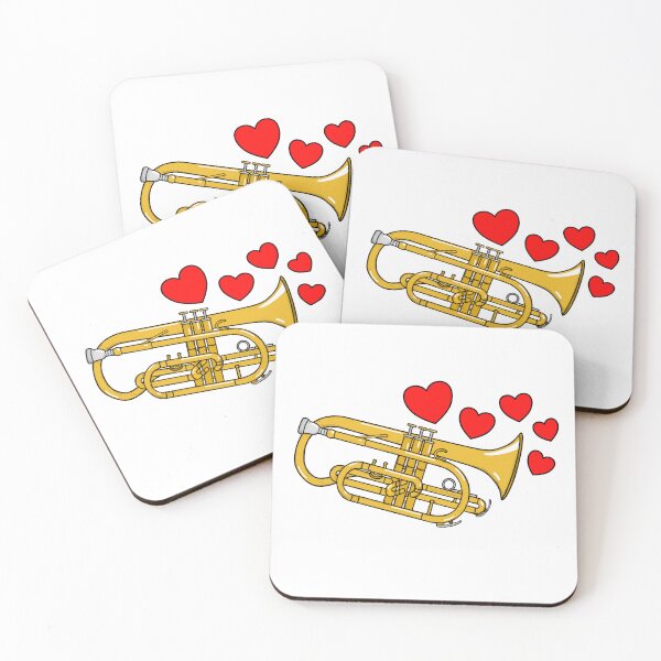 Item preview, Valentines Cornet Teacher Cornetist Brass Player Wedding Musician designed and sold by doodlerob.