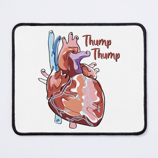 Item preview, Thump Thump | Abstract Heart | Fun Anatomy designed and sold by Karli Mogen.