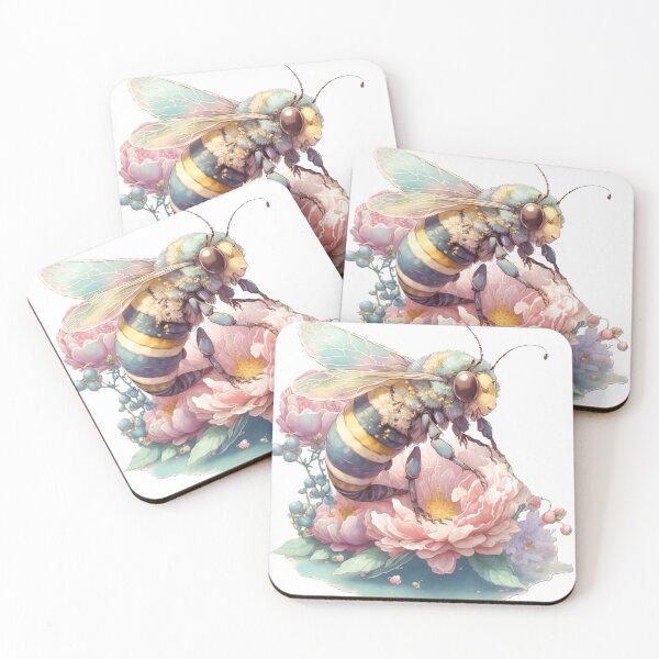 Item preview, bee on flower designed and sold by MckennaiiShop.