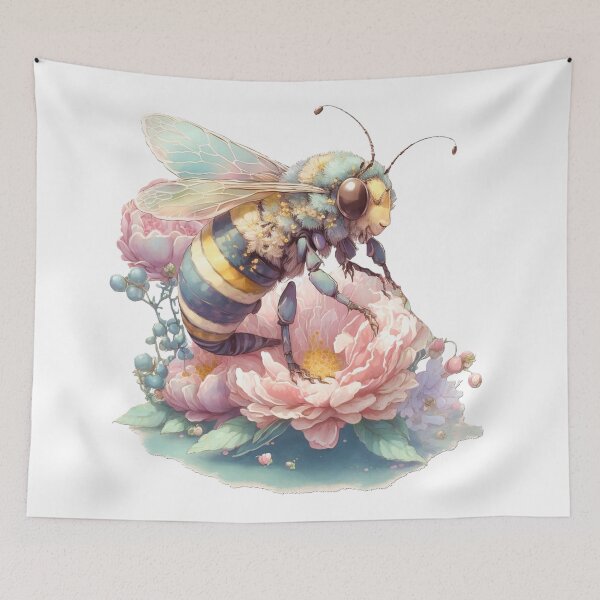 Item preview, bee on flower designed and sold by MckennaiiShop.
