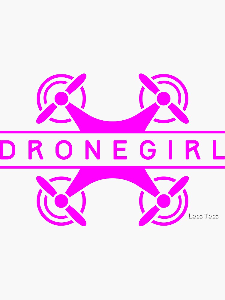 "Drone Girl Funny design for drone lovers DRONEGIRL" Sticker for
