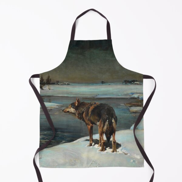 Item preview, Winter scenery - Wolves at night by Alfred Wierusz-Kowalski designed and sold by AR-shop.