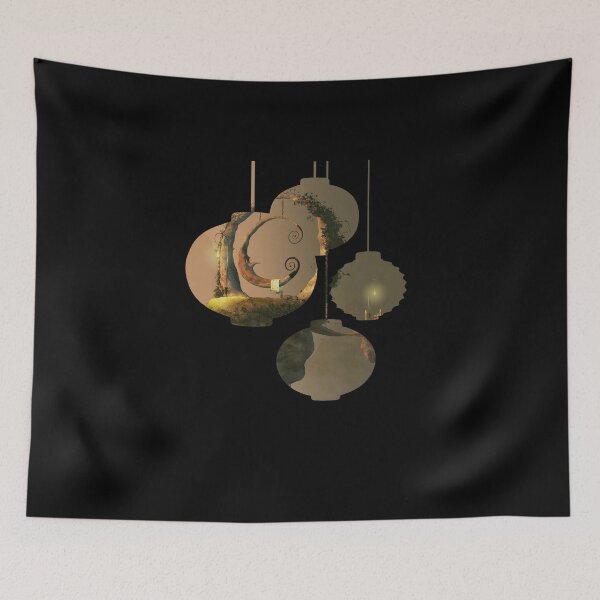 Item preview, Japanese Lamp Desert Moon designed and sold by astralsecret.