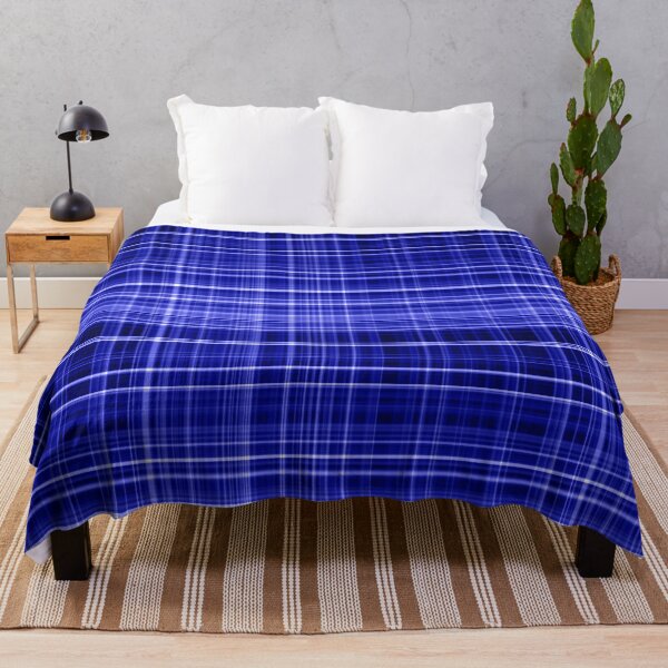 Item preview, Blue Plaid Colorful Stripes Design designed and sold by eddiebarronshop.
