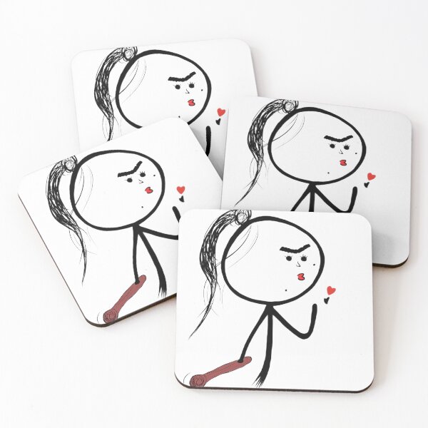 Item preview, cave woman stickman designed and sold by bahiko.