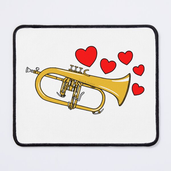Item preview, Valentines Flugelhorn Teacher Brass Player Wedding Musician designed and sold by doodlerob.
