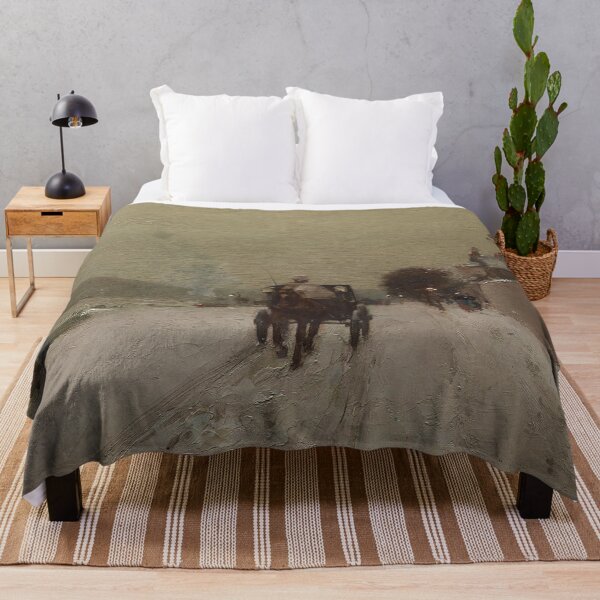 Item preview, Winter scenery - Along the Seine Winter by Childe Hassam designed and sold by AR-shop.