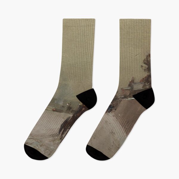Item preview, Winter scenery - Along the Seine Winter by Childe Hassam designed and sold by AR-shop.
