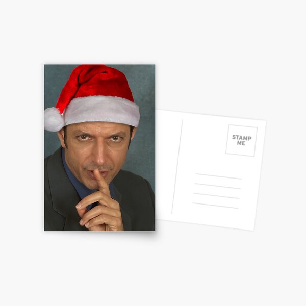 Christmas Jeff Goldblum Postcard