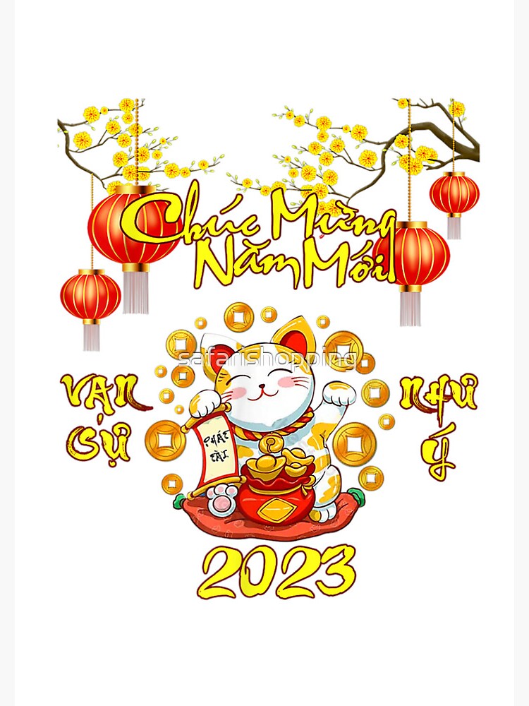 "Vietnamese new year decorations tet 2023 chuc mung nam moi" Spiral