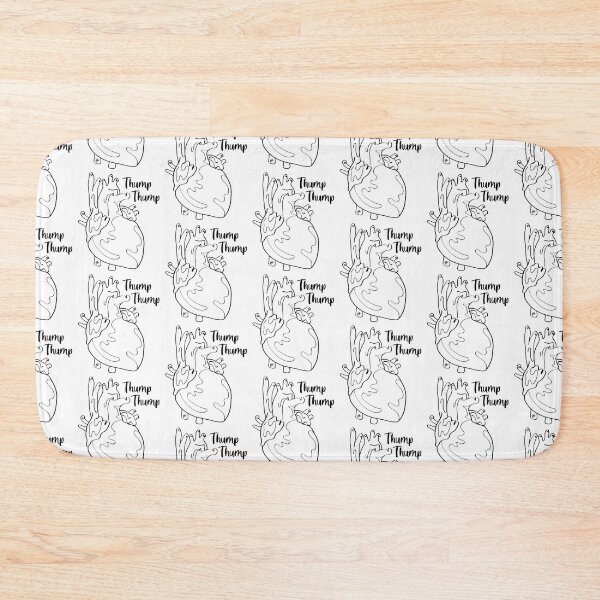 Item preview, Thump Thump Black Lines | Abstract Heart | Fun Anatomy designed and sold by Karli Mogen.