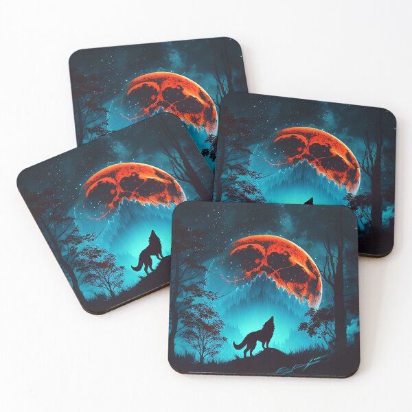 Item preview, The 8K Blood Wolf: A Mythical Digital Art Collectible designed and sold by Zovermind.