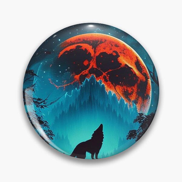 Item preview, The 8K Blood Wolf: A Mythical Digital Art Collectible designed and sold by Zovermind.