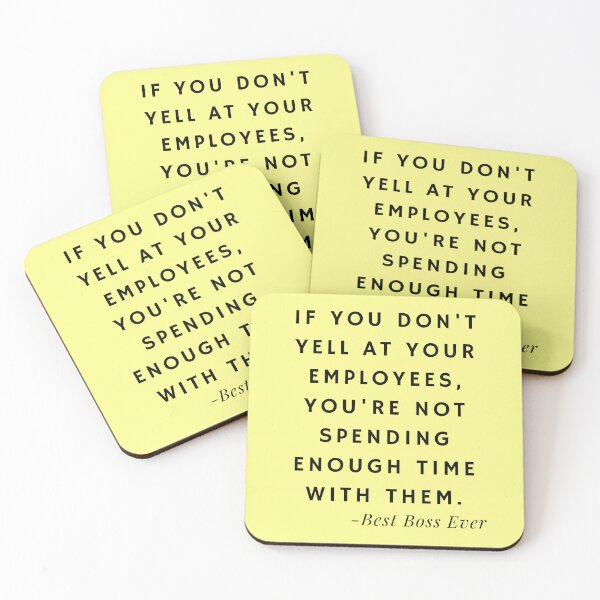 Item preview, Best Boss Ever Quotes about Yelling (Yellow) designed and sold by nipanee.