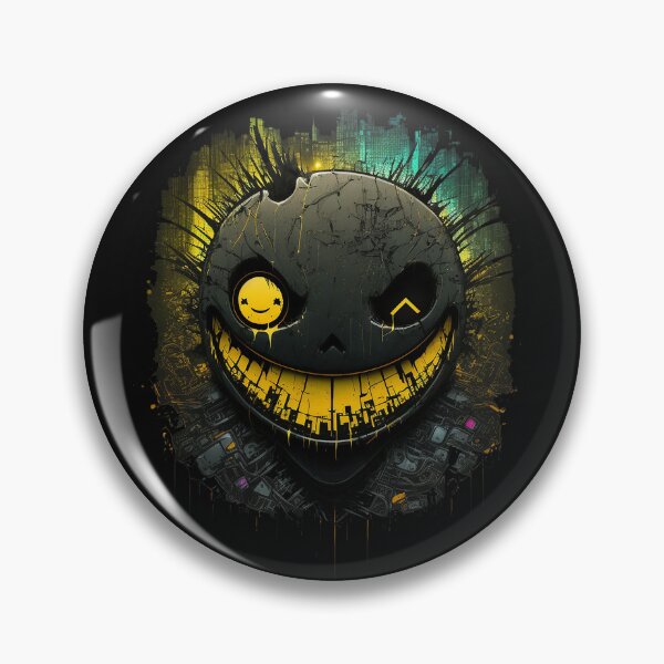 Item preview, Cyberpunk Grinning Face designed and sold by The-Fox-Hole.