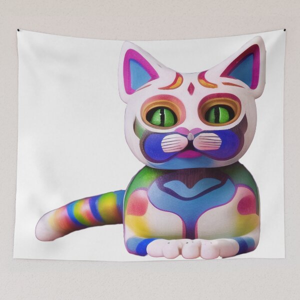Item preview, Cat alebrije, AI art designed and sold by Dendros-Studio.
