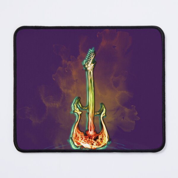 Item preview, Flaming guitar reflecting pool designed and sold by Novelty-Shirts.