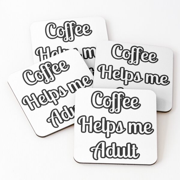 Item preview, Coffee helps me adult designed and sold by shaybosh.