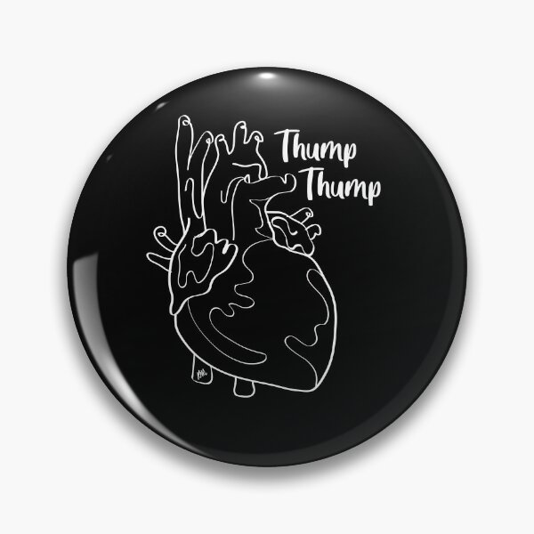 Item preview, Thump Thump White Lines | Abstract Heart | Fun Anatomy designed and sold by Karli Mogen.