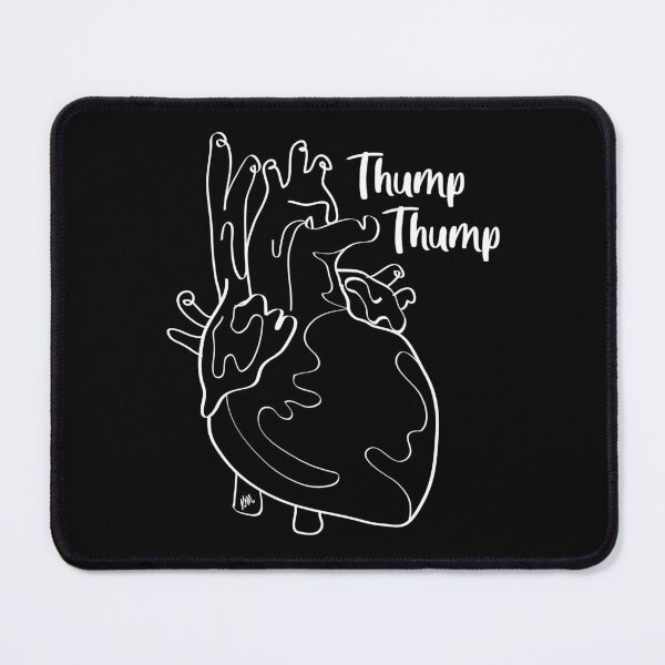 Item preview, Thump Thump White Lines | Abstract Heart | Fun Anatomy designed and sold by Karli Mogen.