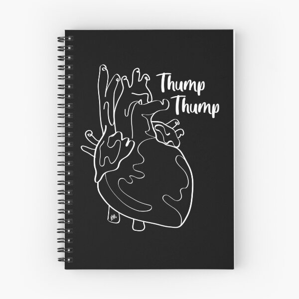 Item preview, Thump Thump White Lines | Abstract Heart | Fun Anatomy designed and sold by Karli Mogen.