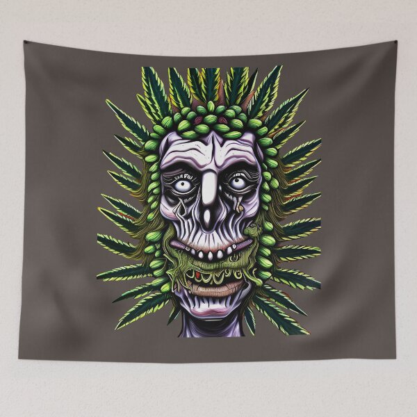 Item preview, Stoner Skull designed and sold by Cryptic Canvas.