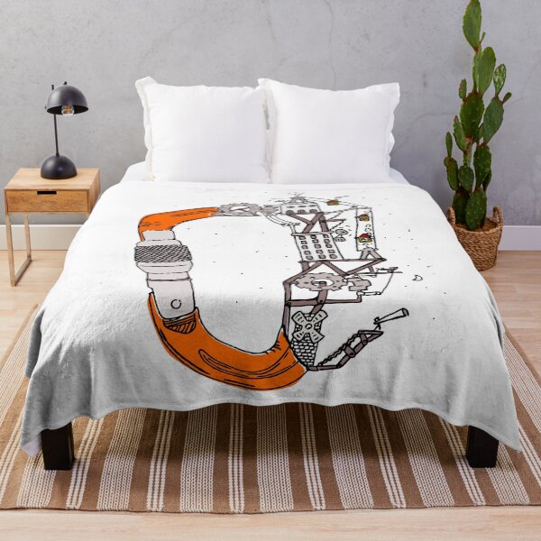 Item preview, house carabiner | Police City | Watercolor | mountaineering art designed and sold by designsbyMoiLS.