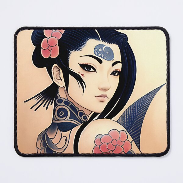 Item preview, Irezumi Woman ( Anime / Ukiyo-e / Traditional Japanese Art Influence ) designed and sold by Ellen Davis.